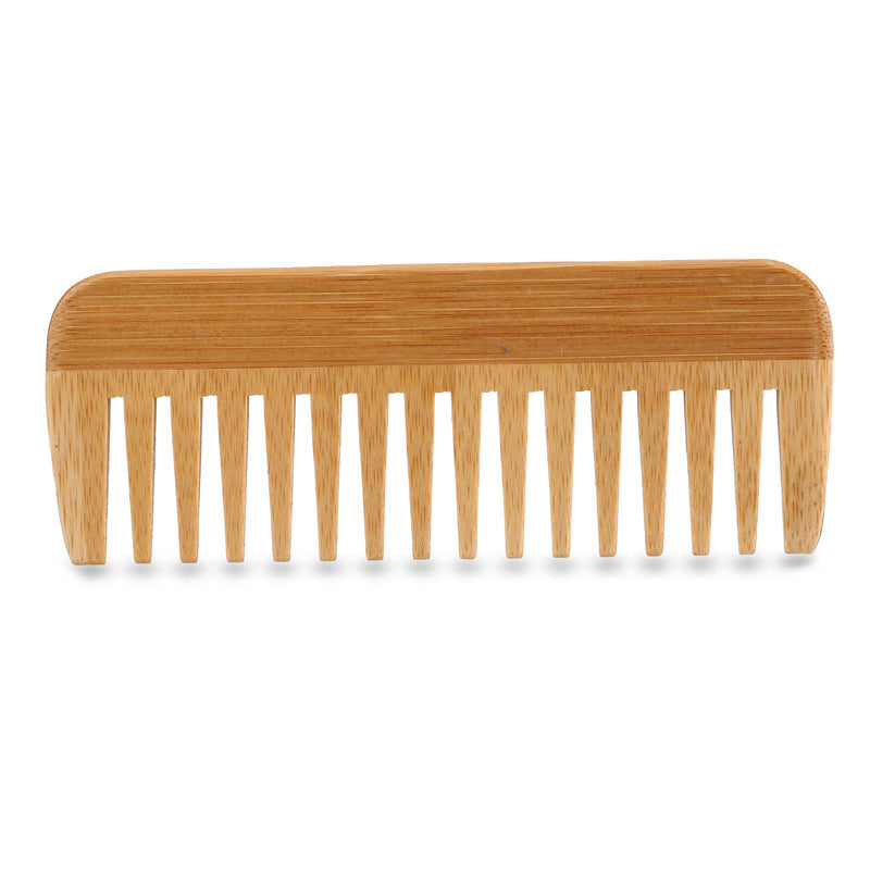 Bamboo Dual-Head Comb Set 3-Pack — Fine & Wide Teeth Design for Everyday Hair Styling and Detangling