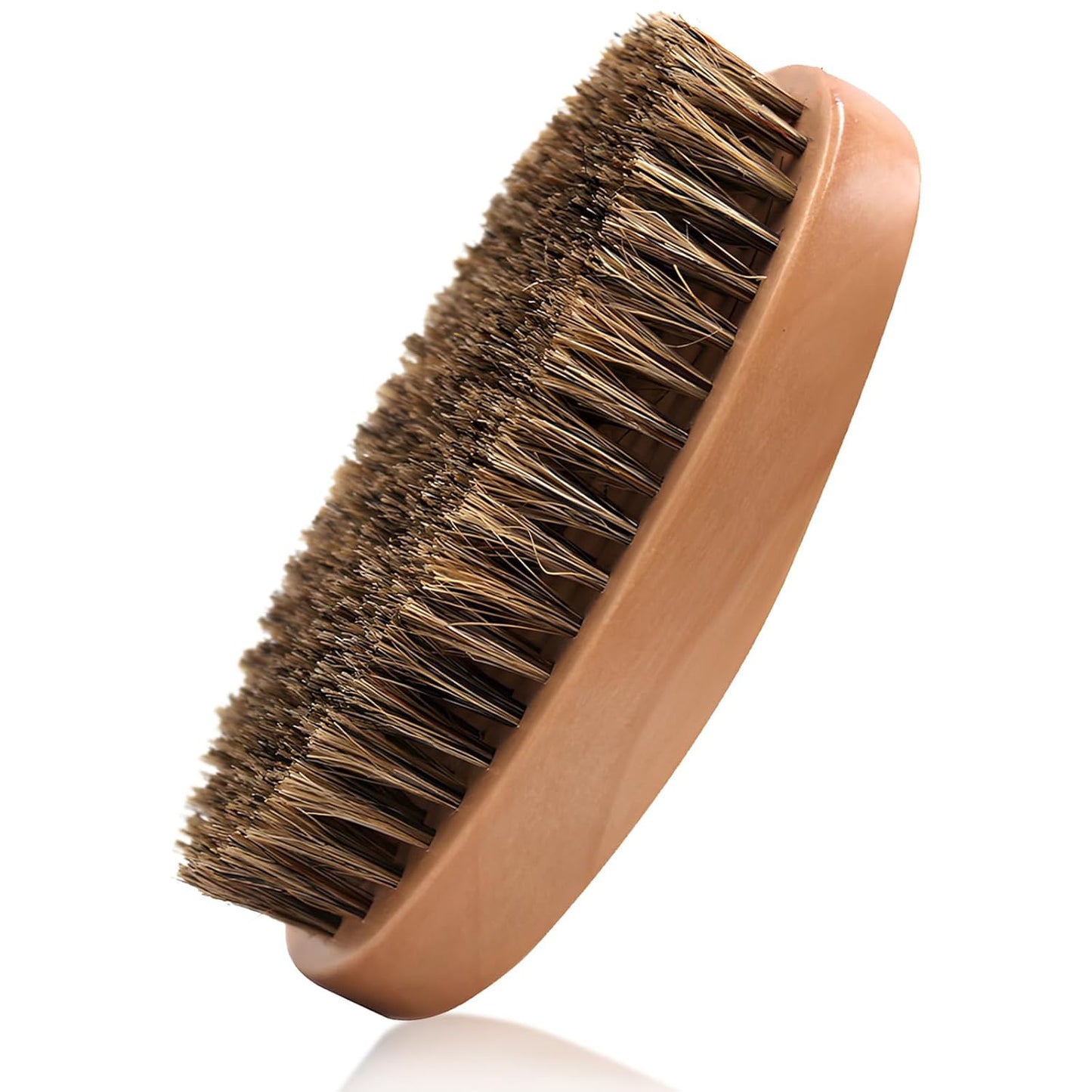 Boar Bristle Beard & Hair Brush Handheld Grooming Brush for Men’s Beard & Mustache Care