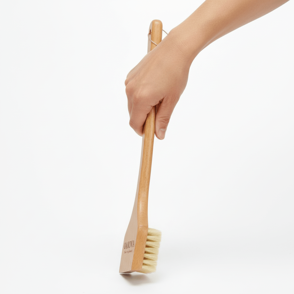 The Wire - Free Bamboo Grill Brush - Oakova