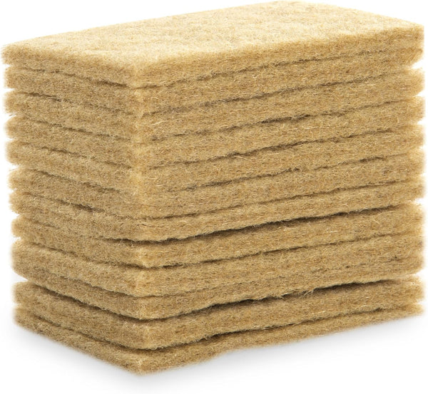 24-Pack Sisal Non-Scratch Scrub Pads — Plant-Based Kitchen Scouring Pads for Pots, Pans & Dishes — Eco-Friendly Cleaning