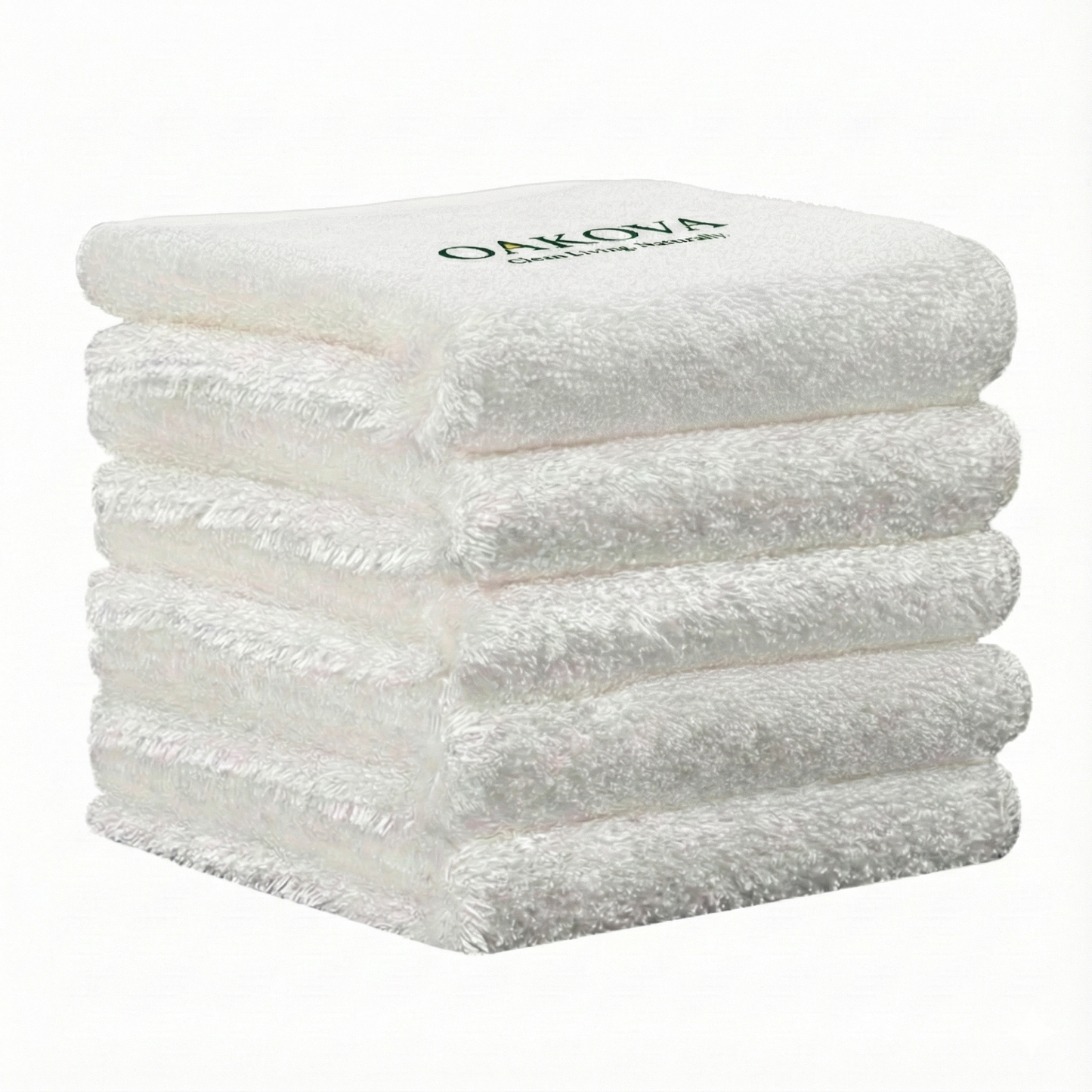 Bamboo Fiber Dish Cloths, 5-Pack — Ultra-Soft, Super Absorbent, Quick-Dry Dish Towels for Kitchen Cleaning