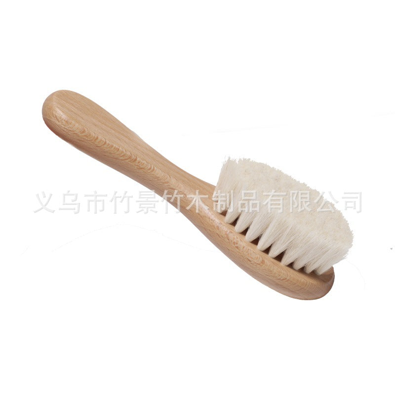 Baby Hair Brush & Comb Set – Soft Natural Bristles Gentle Scalp Care for Newborns & Infants