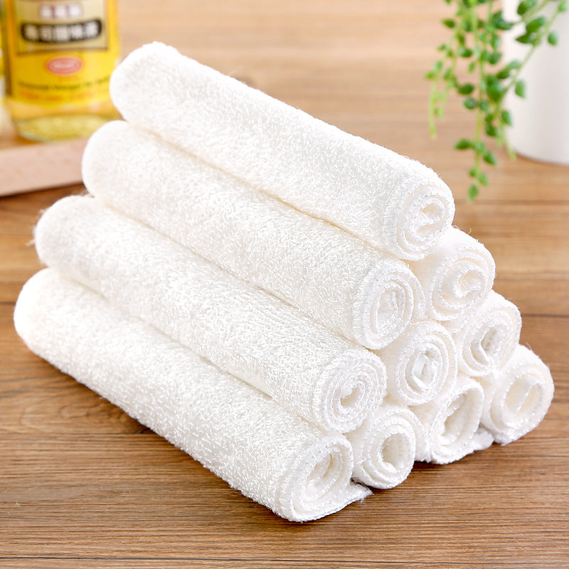 Bamboo Fiber Dish Cloths, 5-Pack — Ultra-Soft, Super Absorbent, Quick-Dry Dish Towels for Kitchen Cleaning