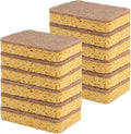 Dual-Layer Sisal & Cellulose Dish Sponges – 12 Pack Non-Scratch Everyday Cleaning - Oakova