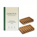 Oakova Bamboo Soap Dish Set (2 - Pack) - Oakova