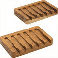 Oakova Bamboo Soap Dish Set (2 - Pack) - Oakova