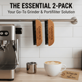 Oakova Barista Coffee Cleaning Brush Set (2 - Pack) - Natural Wood Handle - Oakova