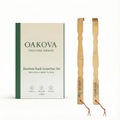 Oakova Natural Bamboo Back Scratcher Set (2 - Pack) - 18.3" Long Handle - Oakova