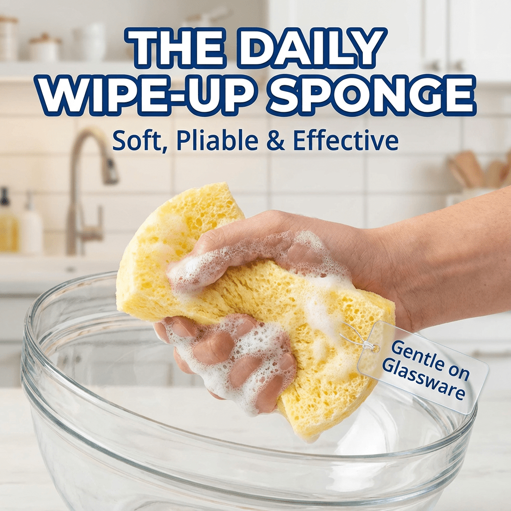 Oakova Natural Cellulose Sponge Set (8 - Pack) - Compostable & Absorbent - Oakova