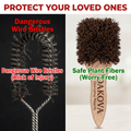Oakova Natural Coconut Grill Brush - 100% Metal - Free & Safe BBQ Scrubber - Oakova