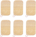 Oakova Natural Loofah Sponge Scrubber (6 - Pack) - Plant - Based & Non - Scratch - Oakova