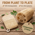 Oakova Natural Loofah Sponge Scrubber (6 - Pack) - Plant - Based & Non - Scratch - Oakova
