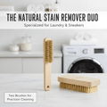 Oakova Natural Stain Remover Brush Set (2 - Pack) - Laundry & Sneaker Cleaning - Oakova