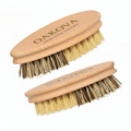 Oakova Natural Vegetable Brush Scrubber (2 - Pack) - Dual Bristles for Root Veggies & Fruit - Oakova