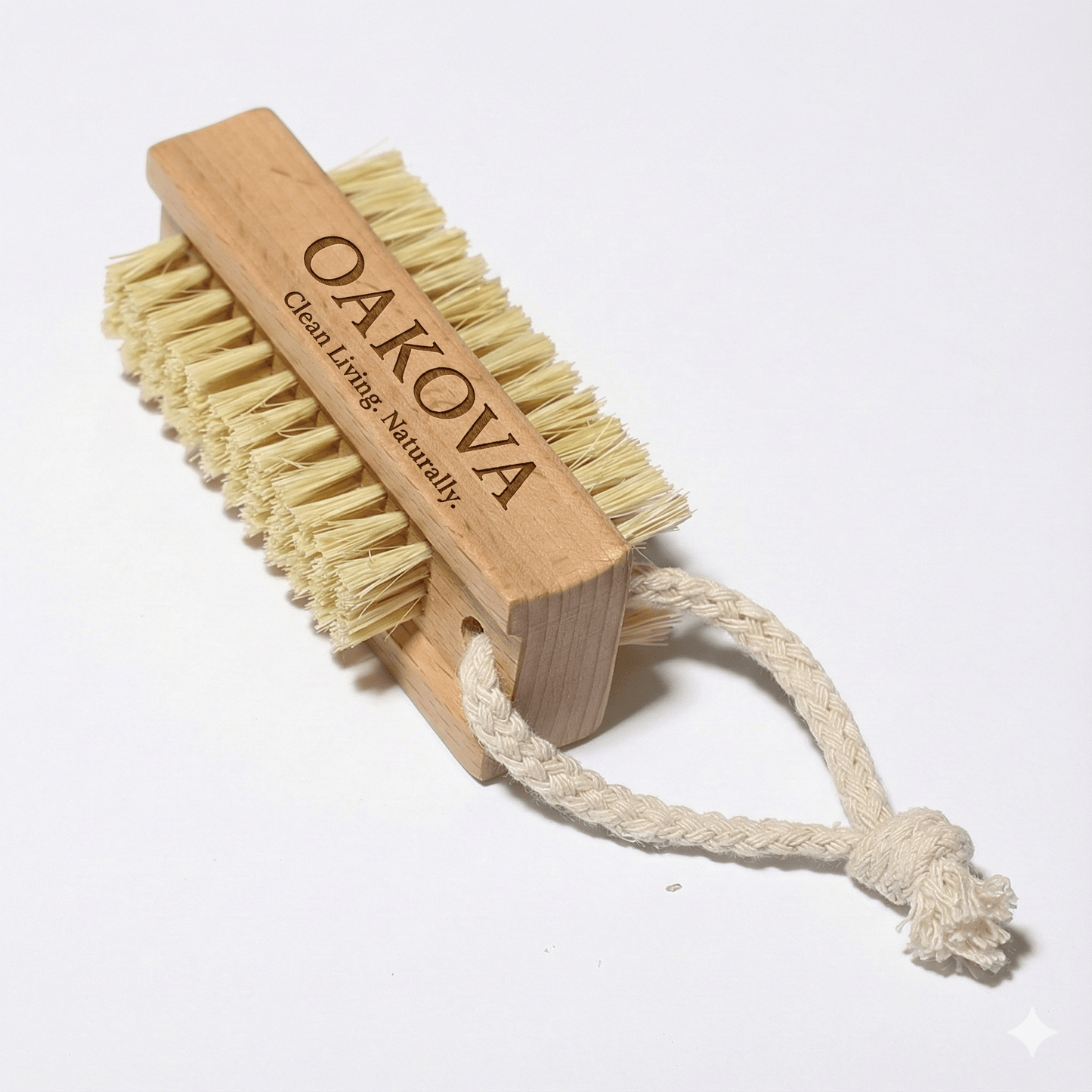 Oakova Wooden Nail Brush Set (2 - Pack) | Heavy Duty Hand Scrubber for Gardeners & Mechanics - Oakova