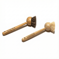 The Bamboo Dish Brush Duo (Soft & Stiff)） - Oakova