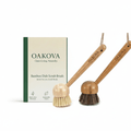 The Bamboo Dish Brush Duo (Soft & Stiff)） - Oakova