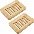 The Bamboo Soap Dish Set (2 - Pack) - Oakova