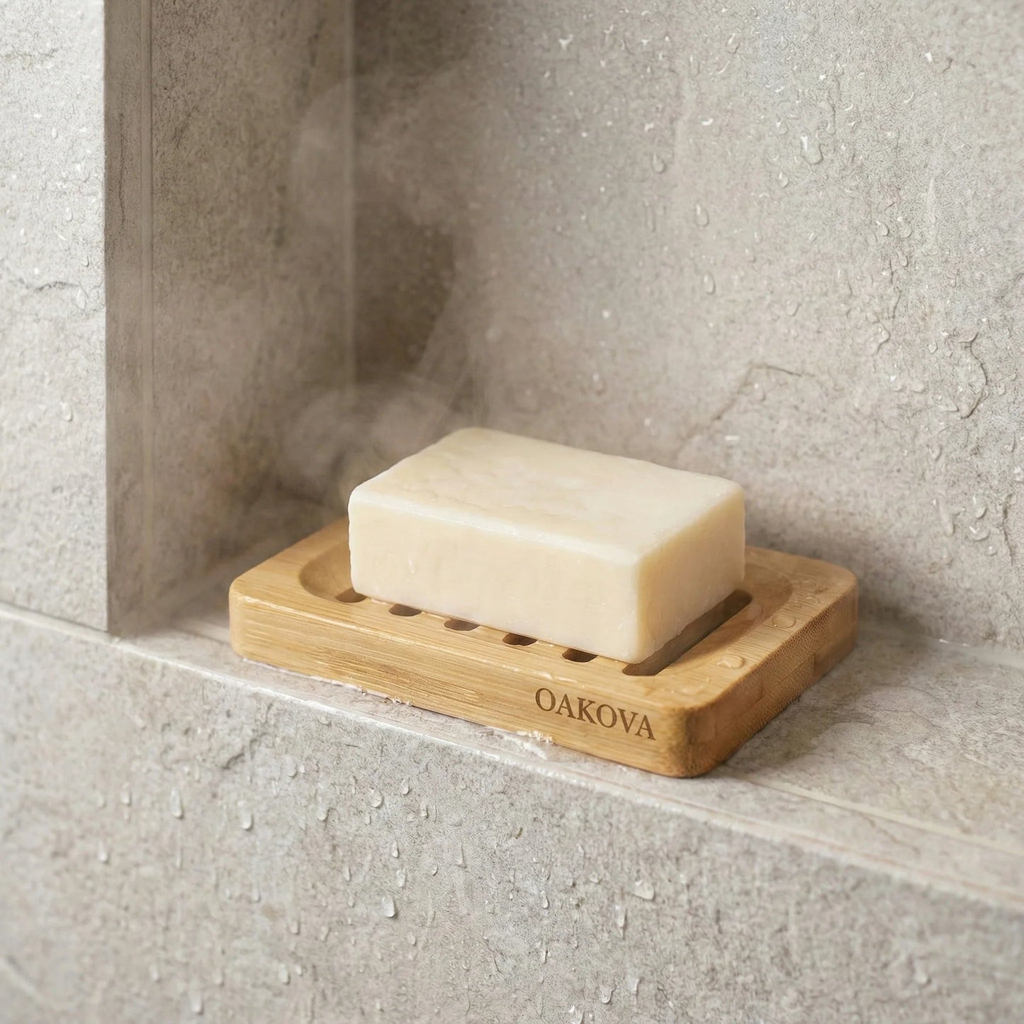 The Bamboo Soap Dish Set (2 - Pack) - Oakova