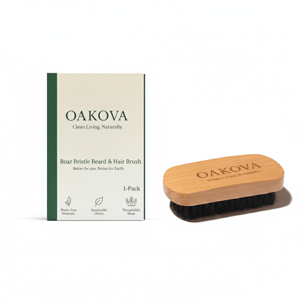 The Boar Bristle Beard Brush - Oakova