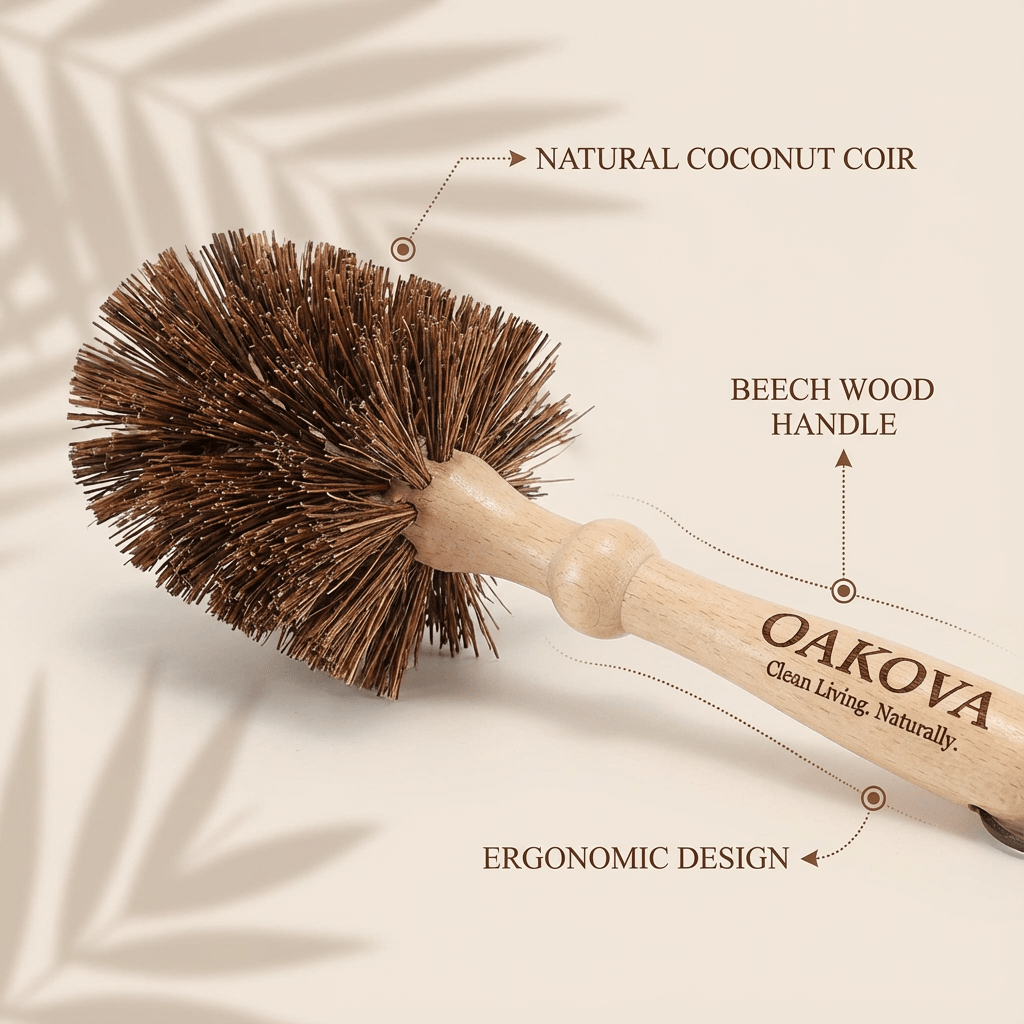 The Coconut Garden Pot Brush - Oakova