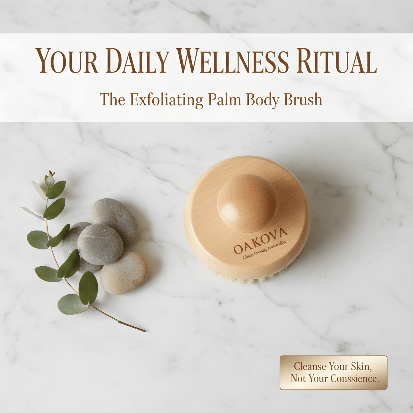 The Exfoliating Palm Body Brush - Oakova