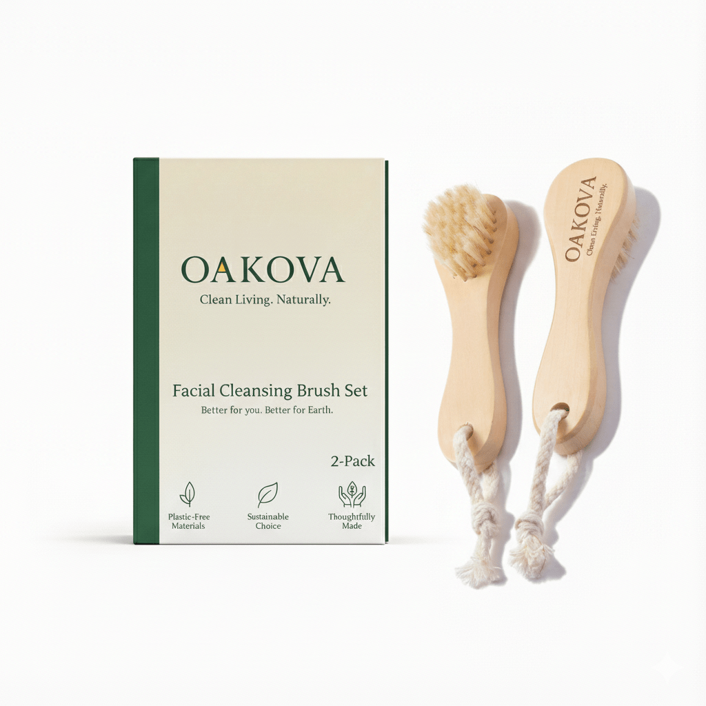 The Facial Dry Brush Duo (2 - Pack) - Oakova