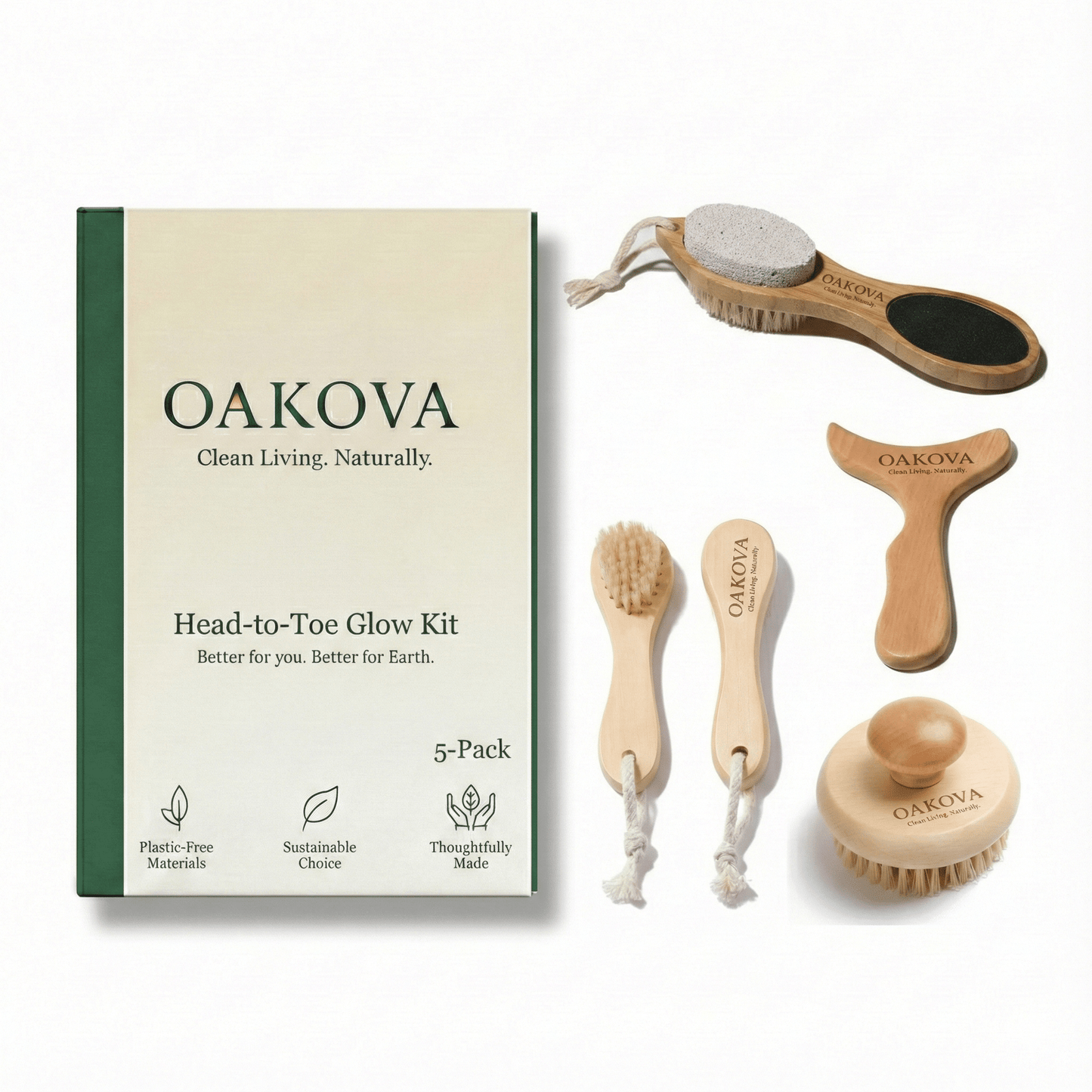 The Head - to - Toe Glow Kit: Complete Home Spa - Oakova