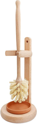 The Minimalist Wood Toilet Brush & Stand - Oakova