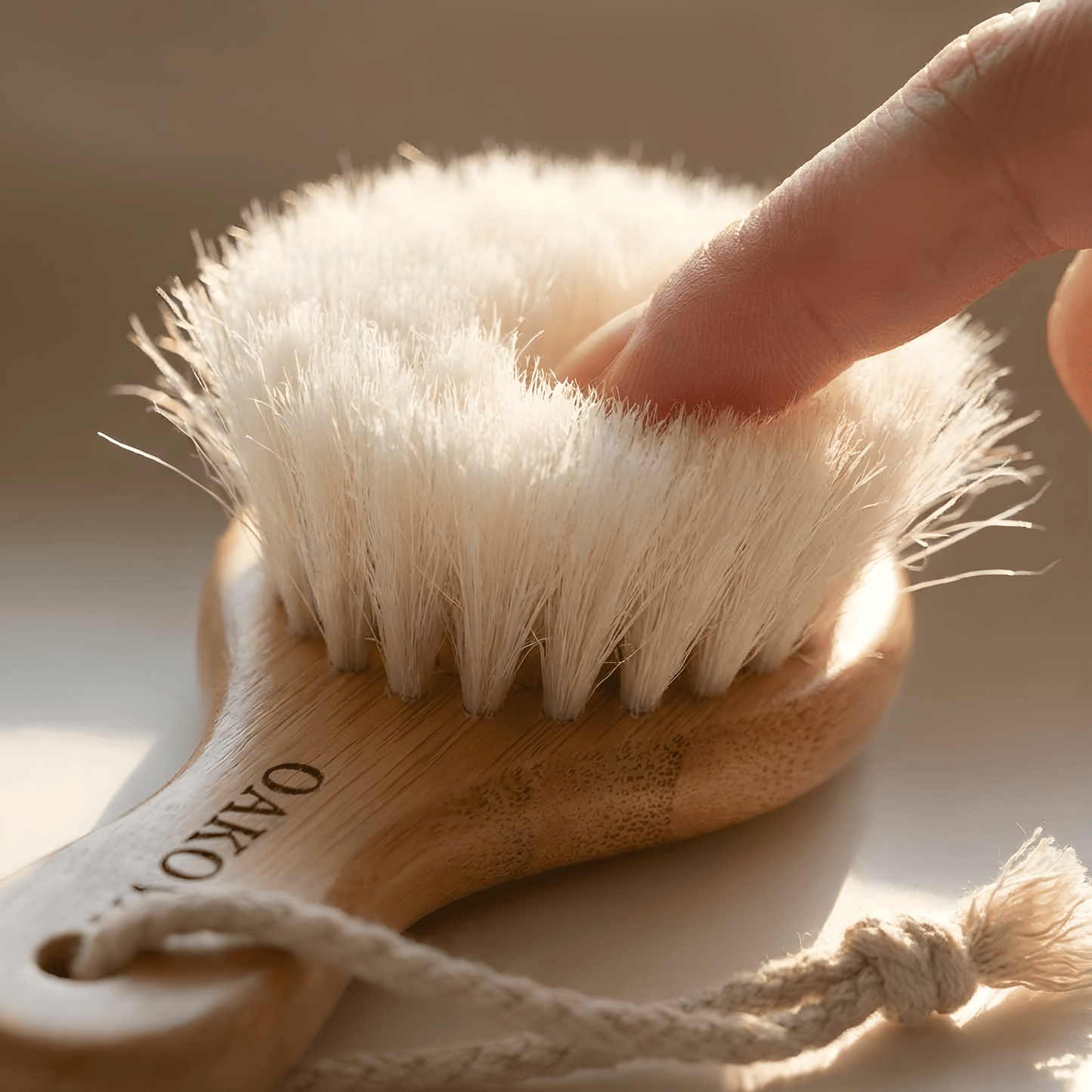 The Natural Baby Care Trio | Goat Hair Brush, Comb & Bath Set - Oakova