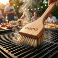 The Wire - Free Bamboo Grill Brush - Oakova